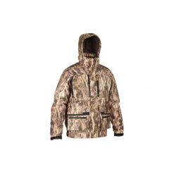 Kurtka myśliwska 900 3 w 1 camo. Zielone kurtki sportowe męskie SOLOGNAC, s, bez wzorów, z elastanu, bez kaptura. Za 849.99 zł.