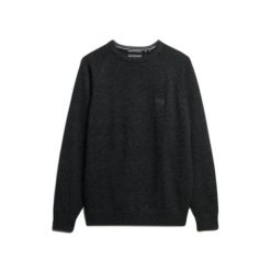 Sweter z mieszanki wełny Superdry. Szare swetry męskie Superdry, na zimę, m, bez wzorów, z wełny, bez kołnierzyka, bez ramiączek. Za 284.00 zł.