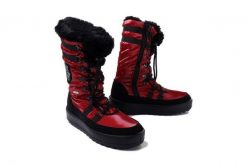 MANITU 990089-04 rot, śniegowce damskie. Czerwone śniegowce damskie Manitu, bez zapięcia. Za 569.90 zł.