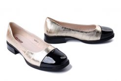 ARTIKER RELAKS 56C1265 złoty, czółenka damskie. Żółte czółenka damskie Artiker Relaks, bez wzorów, ze skóry, bez obcasa, na obcasie, bez zapięcia. Za 249.90 zł.