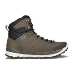 Buty trekkingowe męskie Lowa Malta Mid Gtx. Zielone trekkingi męskie Lowa, z materiału, za kostkę, bez zapięcia. Za 829.00 zł.