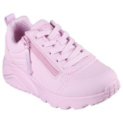 Tenisówki Skechers Model Uno Lite - Easy Zip Kolor Rose. Czerwone trampki i tenisówki damskie Skechers, bez wzorów, z materiału, sportowe, bez zapięcia. Za 199.99 zł.