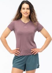 IQ Damska koszulka z krótkim rękawem JAKORO WMNS (M000292457). Bluzki damskie IQ, m, bez wzorów, bez kołnierzyka, bez ramiączek. Za 87.33 zł.