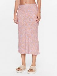 Roxy Spódnica midi ERJWK03140 Różowy Regular Fit. Czerwone spódnice damskie Roxy, m, bez wzorów, z wiskozy, midi. Za 359.99 zł.