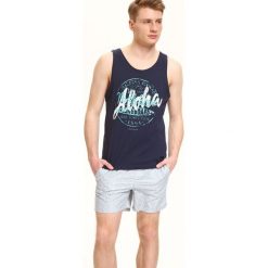 SZORTY KĄPIELOWE MĘSKIE. Szare kąpielówki męskie TOP SECRET, m, bez wzorów, krótkie. W wyprzedaży za 39.99 zł.