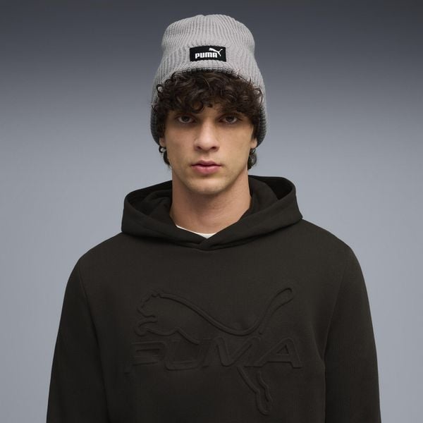 Głęboka czapka beanie Essentials PUMA. Szare czapki damskie Puma, bez wzorów. Za 60.00 zł.