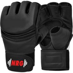 Rękawiczki MMA - Rozmiar: M. Białe rękawiczki męskie NRG WELLNESS, bez wzorów, ze skóry. Za 148.30 zł.
