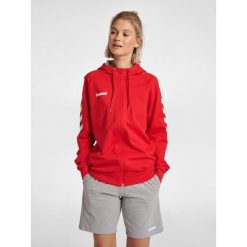 Kurtka z kapturem dla kobiet na zamek Hummel hmlGO cotton. Czerwone kurtki sportowe damskie Hummel, xl, bez wzorów, z bawełny, bez ramiączek, z kapturem, na fitness i siłownię. Za 234.00 zł.