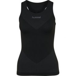 Damski tank top Hummel First Seamless. Czarne topy damskie Hummel, s, bez wzorów, sportowe, bez kołnierzyka, bez ramiączek. Za 140.50 zł.