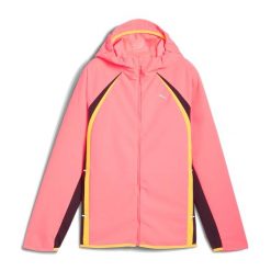 Kurtka do biegania damska PUMA Run Ultraweave Raincell. Czerwone kurtki sportowe damskie Puma, s, bez wzorów, bez ramiączek, bez kaptura, do biegania. Za 509.99 zł.