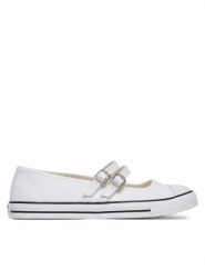 Converse Baleriny Chuck Taylor All Star Dainty Mary Jane A11552C Biały. Białe balerinki damskie Converse, bez wzorów, z materiału, retro, bez obcasa, bez zapięcia. Za 199.99 zł.