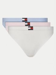 Tommy Hilfiger Komplet 3 par stringów UW0UW05641 Kolorowy. Majtki damskie Tommy Hilfiger, z bawełny. Za 99.99 zł.