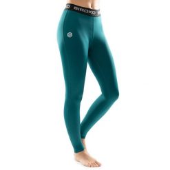 Damskie narciarskie legginsy termoaktywne Sporty zimowe Siroko Écrins. Zielone legginsy damskie SIROKO, bez wzorów, z tkaniny. Za 254.00 zł.