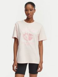 Guess T-Shirt V6GI14 K2981 Różowy jasny Relaxed Fit. Czerwone t-shirty damskie Guess, m, z aplikacjami, z bawełny, bez kołnierzyka, bez ramiączek. Za 174.99 zł.