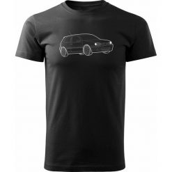 Topslang Koszulka VW Golf 4 z samochodem Golf 4 męska czarna REGULAR M. Czarne swetry męskie Topslang, m, bez wzorów, bez kołnierzyka, bez ramiączek. Za 99.90 zł.