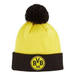 Puma Czapka Bvb Ess Pom Pom 02555201. Żółte czapki damskie Puma, bez wzorów. Za 105.60 zł.