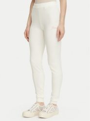 Guess Spodnie dresowe O6BB02 Z1149 Kremowy Regular Fit. Białe spodnie dresowe damskie Guess, z aplikacjami, z dresówki. Za 264.99 zł.