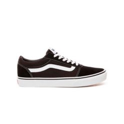 Buty na co dzień męskie VANS trampki skóra. Czarne trampki męskie Vans, bez wzorów, ze skóry, sportowe, bez zapięcia. Za 279.00 zł.