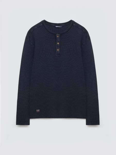 Bluzka męska z długim rękawem granatowa Merrts 403. Niebieskie bluzy męskie BIG STAR, l, bez wzorów, z dzianiny, klasyczne, bez ramiączek, bez kaptura. Za 159.99 zł.