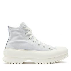 Botki Converse. Niebieskie botki damskie Converse, bez wzorów, retro, bez obcasa, na płaskiej podeszwie, bez zapięcia. Za 379.99 zł.