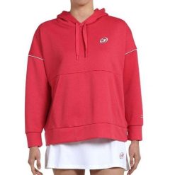 Bluza damska Bullpadel Eluis. Czerwone bluzy damskie bullpadel, bez wzorów, sportowe, bez ramiączek, bez kaptura. W wyprzedaży za 151.80 zł.
