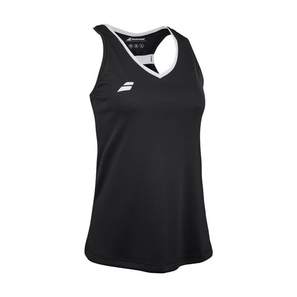 Koszulka tenisowa damska Babolat Play Tank Top. Czarne bluzki damskie BABOLAT, bez wzorów, sportowe, bez kołnierzyka, bez ramiączek. Za 139.99 zł.
