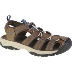 Sandały CMP Sahiph Hiking Sandal 30Q9517-P961 brązowe. Brązowe sandały męskie na lato, bez wzorów, z gumy, bez zapięcia. Za 373.46 zł.