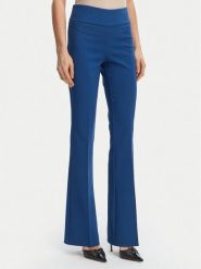 Rinascimento Spodnie materiałowe CFC0127876003 Niebieski Slim Fit. Niebieskie spodnie materiałowe damskie Rinascimento, bez wzorów, z materiału. Za 439.99 zł.