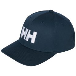 Czapka z daszkiem Helly Hansen Brand. Niebieskie czapki damskie Helly Hansen, bez wzorów, klasyczne. Za 263.50 zł.