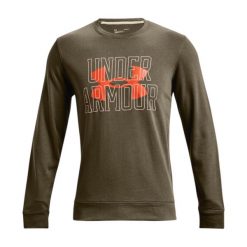 Bluza Męska Rival Terry. Zielone bluzy męskie Under Armour, m, bez wzorów, bez ramiączek, bez kaptura. Za 199.99 zł.
