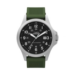 Zegarek Timex. Zielone zegarki męskie Timex, bez wzorów. Za 869.99 zł.