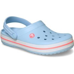Crocs Damskie Buty Chodaki Klapki Crocband 11016 Clog. Białe klapki damskie Crocs, bez wzorów, z materiału, bez obcasa, bez zapięcia. Za 289.99 zł.