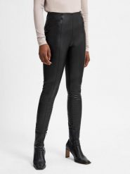 Comma Legginsy Kobiety Sztuczna skóra czarny, 42. Czarne legginsy damskie comma, bez wzorów, ze skóry. Za 229.95 zł.