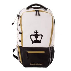 Czarny plecak Crown Raptor V2 w kolorze białym/dorado. Białe plecaki męskie BLACK CROWN, bez wzorów, sportowe. Za 288.99 zł.