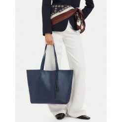 Torebka JENNY. Niebieskie shopperki damskie Jenny, bez wzorów, bez dodatków. Za 159.99 zł.