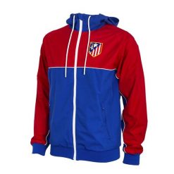 Kurtka Wiatroodporna Pikarska - Atletico Madrid Color Block - Czarna. Niebieskie kurtki sportowe męskie COPA FOOTBALL, bez wzorów, bez kaptura, do piłki nożnej. Za 463.84 zł.