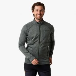 Bluza polarowa rozpinana turystyka męska Swedemount Lofoten Midlayer Full Zip. Zielone bluzy sportowe męskie SWEDEMOUNT, na zimę, m, bez wzorów, z polaru, bez kaptura, narciarskie. W wyprzedaży za 185.00 zł.