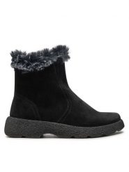 Caprice Botki 9-25450-43 Czarny. Czarne botki damskie Caprice, bez wzorów, ze skóry, bez obcasa, na płaskiej podeszwie, bez zapięcia. Za 599.99 zł.