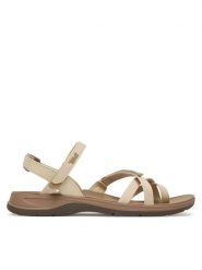 Teva Sandały Tirratraveler Slingback 1173702 Beżowy. Brązowe sandały damskie Teva, bez wzorów, z materiału, bez obcasa, na płaskiej podeszwie, bez zapięcia. Za 379.99 zł.