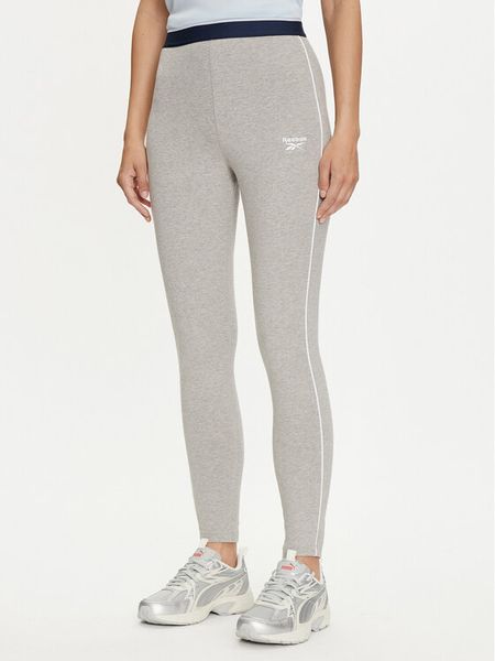 Reebok Legginsy Rie 100037515 Szary Slim Fit. Szare legginsy damskie Reebok, bez wzorów, z bawełny. Za 159.99 zł.