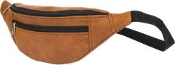 Beltimore Męska saszetka biodrówka nerka na pas regulowana koniakowa F49. Saszetki i nerki męskie Beltimore, bez wzorów. Za 45.00 zł.