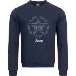 Jeep Męska Okrągła Bluza z Gwiazdą - Komfort i Styl. Bluzy męskie Jeep, m, bez wzorów, z bawełny, casualowe, bez ramiączek, bez kaptura. Za 207.99 zł.