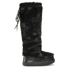 Kozaki Jenny Fairy. Czarne kozaki damskie Jenny Fairy, bez wzorów, bez obcasa, na płaskiej podeszwie, bez zapięcia. Za 249.99 zł.