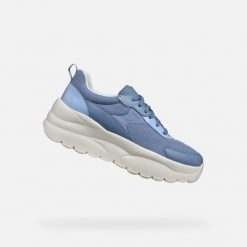 Buty GEOX D XTORS Niebieski. Niebieskie obuwie trekkingowe damskie Geox, z syntetyku, bez zapięcia. Za 338.99 zł.