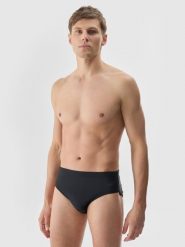 4F Kąpielówki męskie - czarne XL. Czarne kąpielówki męskie 4F, m, bez wzorów, z elastanu. W wyprzedaży za 39.99 zł.