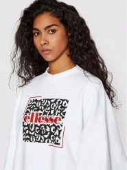 BLUZA DAMSKA ELLESSE NIEROZPINANA BEZ KAPTURA OVERSIZE BIAŁA KOLOR BIAŁY. Białe bluzy damskie Ellesse, l, bez wzorów, z bawełny, klasyczne, bez ramiączek, bez kaptura. Za 143.99 zł.