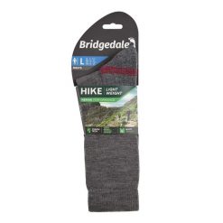 Skarpety do turystyki męskie Bridgedale HIKE LW END BO ORI grey L. Szare skarpety męskie Bridgedale, bez wzorów, z wełny. Za 95.99 zł.