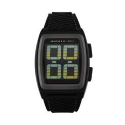 Zegarek Armani Exchange. Czarne zegarki męskie Armani Exchange, bez wzorów. Za 589.99 zł.
