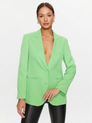 KARL LAGERFELD Marynarka 231W1404 Zielony Regular Fit. Zielone marynarki i żakiety damskie KARL LAGERFELD, bez wzorów, z syntetyku, bez kołnierzyka, bez ramiączek. Za 1,259.00 zł.