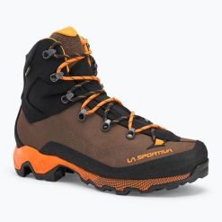 Buty trekkingowe męskie La Sportiva Aequilibrium Trek GTX. Brązowe trekkingi męskie La Sportiva, bez zapięcia. Za 1,059.00 zł.